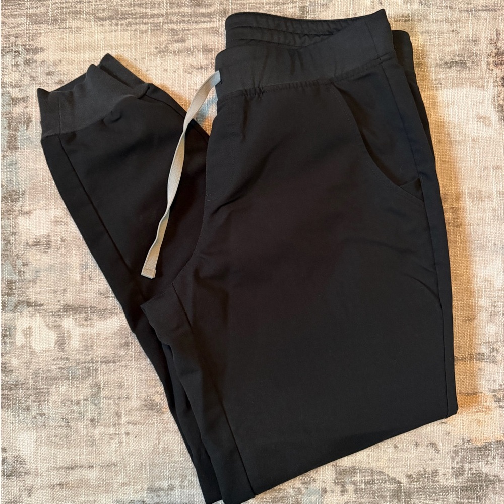 FIGS Zamora Jogger Scrub Pants Womens Size M Black